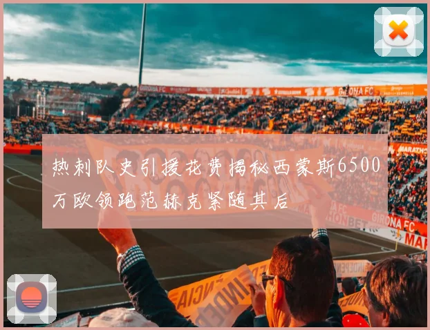 热刺队史引援花费揭秘西蒙斯6500万欧领跑范赫克紧随其后